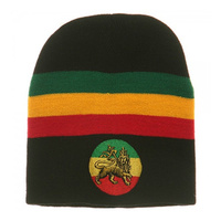 Gorro Rasta con Bordado de León, Diseño Rastafari, Selassie, África, Jamaica, Reggae