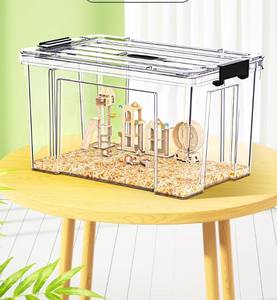 Cage pour hamster maison transparente pour petits animaux de compagnie produits pour animaux de compagnie fournitures de villa - Product Image 6