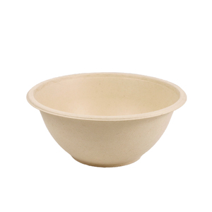 Bol jetable biodégradable Harvest Brand de 1000 ml en bagasse naturelle, durable et écologique, compatible micro-ondes, pour salade/gâteau, avec couvercle biodégradable - Product Image 2