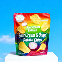Sachet Doypack Personnalisé en PE pour Chips, Chips de Pommes de Terre, Chips de Banane, Stockage d'Aliments Sucrés - Recyclable