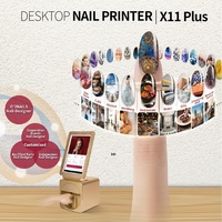 Imprimante à ongles de bureau O2NAILS X11PLUS, machine d'impression d'art d'ongles avec espace de rangement