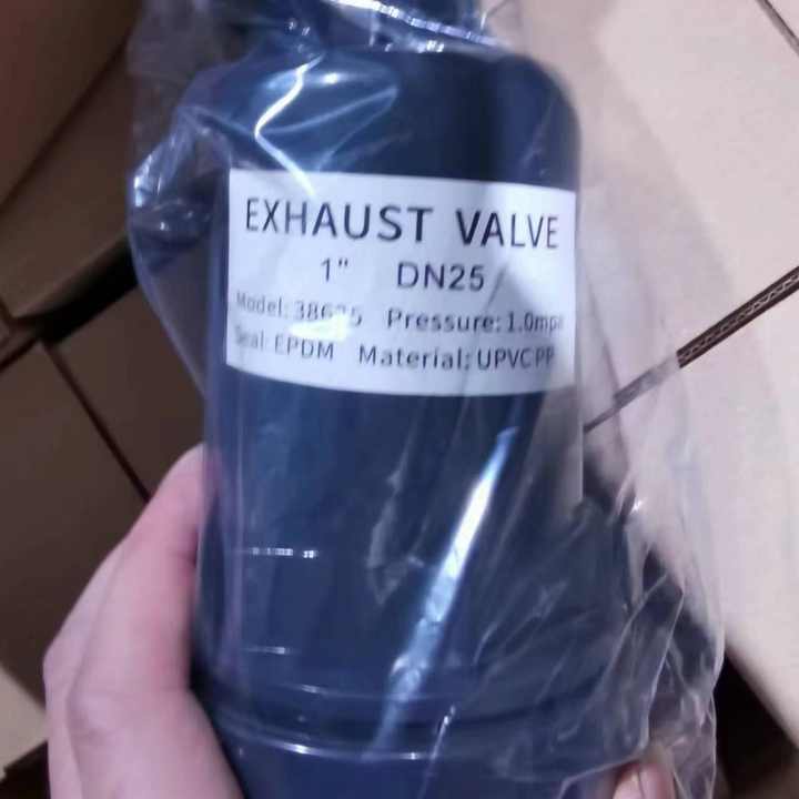 customized gray color DIN standard 1.0Mpa DN15 plastic UPVC exhaust valve for water