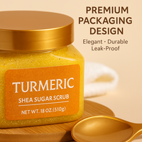 Gommage corporel au sucre de karité biologique naturel éclaircissant exfoliant blanchissant à étiquette privée personnalisée