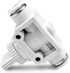 Vanne d'arrêt manuelle HVFF, connecteur rapide à poussoir, raccord de tuyau pour compresseur d'air et d'eau, 4mm 6mm 8mm 10mm 12mm - Product Image 3
