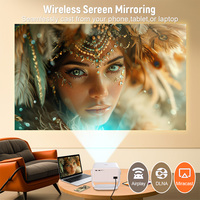 Projecteur de plafond Topleo pour cinéma maison en plein air, vidéo LCD Android 1080p, projecteur intelligent portable LED mini 4K
