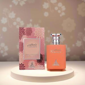 Taskeen Caramel <span class=keywords><strong>Cascade</strong></span> Eau <span class=keywords><strong>de</strong></span> Parfum pour Homme et Femme 100ml Vaporisateur Floral Frais à l'Orange Parfum Longue Durée - Product Image 2