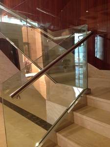 Barandilla <span class=keywords><strong>de</strong></span> Escalera para Exteriores Segura y Elegante, Barandilla <span class=keywords><strong>de</strong></span> Balcón <span class=keywords><strong>de</strong></span> Vidrio sin Marco con Acabado <span class=keywords><strong>de</strong></span> Acero Inoxidable para Casa, Villa, Proyecto - Product Image 6