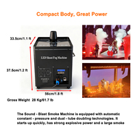 Machine à fumée LED RGB 3000W résistante à la pluie pour studio TV, scène et événements