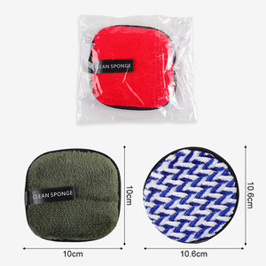 Tampons démaquillants ronds en microfibre réutilisables Tampons en coton démaquillants <span class=keywords><strong>lavables</strong></span> <span class=keywords><strong>pour</strong></span> le nettoyage du visage et des soins de la peau - Product Image 4