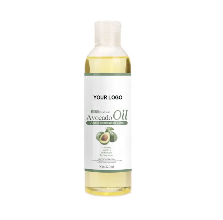 Label pribadi 100% minyak zaitun organik murni alpukat Jojoba Vitamin Argan untuk perawatan rambut kulit