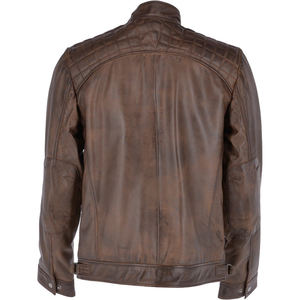 Chaqueta de cuero sintético para hombre, chaqueta transpirable a prueba de viento, vintage - Product Image 6
