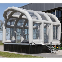 Tente de Scène Gonflable Portable en Dôme, Résistante aux UV, Imperméable, Prête à l'Emploi en Cas d'Urgence, Quatre Saisons, Étanchéité Optimale, Montage Rapide, Grande Tente