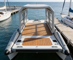 Auvent de <span class=keywords><strong>bateau</strong></span> gonflable imperméable avec fenêtre transparente, protection UV, pare-soleil pour la pêche, le kayak, le yacht - Product Image 2