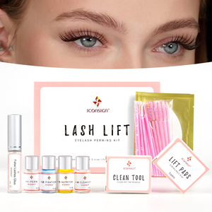 Iconsign-kit <span class=keywords><strong>de</strong></span> lifting personnalisé <span class=keywords><strong>de</strong></span> pestaas <span class=keywords><strong>prof</strong></span> OEM 3-5 minutes, marque privée, lifting des cils professionnel à domicile - Product Image 1