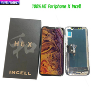 Téléphone portable HE Incell pour iPhone X LCD XS Xs Max 11Pro écran Lcd écran tactile numériseur assemblée pièces de rechange