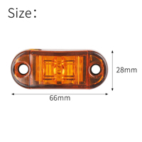 Luces LED para Camiones y Remolques de 12V-24V, Luces Laterales para Camiones, Luces de Contorno