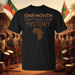 Un mois ne peut pas contenir notre histoire - T-shirt sur le thème de l'histoire noire pan-africaine - Product Image 3