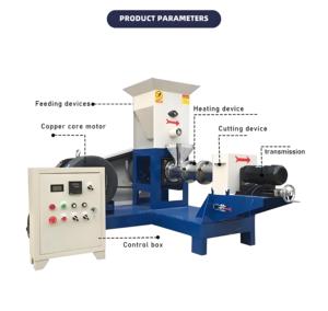 40-50kg <span class=keywords><strong>Kibble</strong></span> Seco <span class=keywords><strong>Dog</strong></span> Cat Pet <span class=keywords><strong>Food</strong></span> Flutuante Fish Feed Extrusora Pellet Making Manufacturing Machine Preço com diferentes moldes - Product Image 4