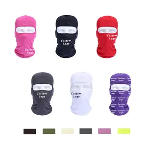 Logo personalizzato Unisex full over print face ski mask passamontagna antivento per motocicletta