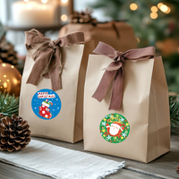 Nouveaux autocollants de décoration de Noël Étiquettes de décoration de cadeau de père Noël Logos personnalisés Autocollants de Noël
