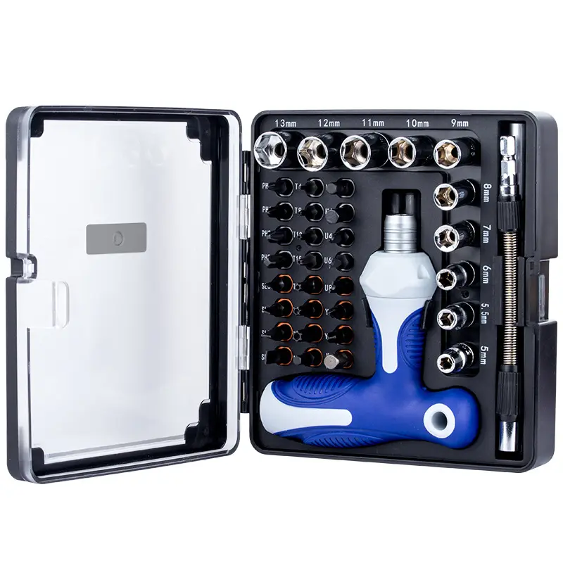 37in1 household ratchet screwdriver set, professional s2 crv multipurpose tool kit for computer/bicyle repair