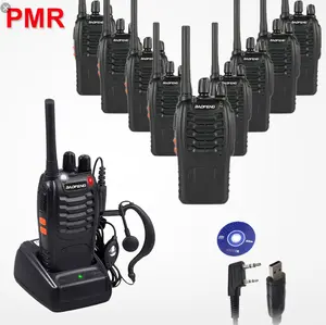 Fone manşet BAOFENG 888 S BF-888S walkie talkie 4 paket vertex UHF ht bf 888 s 2 yönlü telsiz uzun aralığı poc radyo walkie talkie