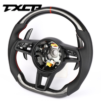 Volant de course en fibre de carbone sur mesure compatible avec Porsche 911.2 Panamera Macan Cayenne Boxster 718 Cabriolet