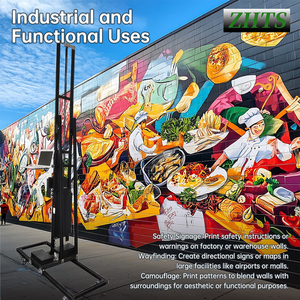 Imprimante murale automatisée, conception personnalisée, machine à jet d'encre pour les fresques, décoration intérieure, têtes d'impression DX7 XP600 utilisant des matériaux flexibles - Product Image 3