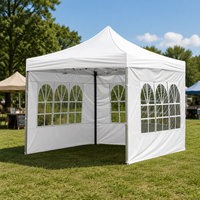 Paroi latérale de tente Oxford 210D imperméable avec fenêtre romaine pour abri de camping, fête en extérieur et jardin