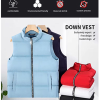 Gilet sans manches en duvet de canard personnalisable de haute qualité pour hommes et femmes