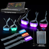Cadılar Bayramı Etkinlikleri için Parlayan RFID LED Bileklikler Yeni Tasarım Led Bileklik Uzaktan Kumandalı DMX WiFi Bilezikler