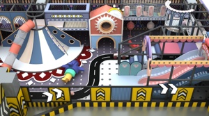 Équipement <span class=keywords><strong>de</strong></span> <span class=keywords><strong>parc</strong></span> <span class=keywords><strong>d</strong></span>'attractions pour aire <span class=keywords><strong>de</strong></span> jeux intérieure pour enfants, écoles, petits bureaux <span class=keywords><strong>de</strong></span> vente, avec combinaison toboggan et mur <span class=keywords><strong>d</strong></span>'escalade sur mezzanine - Product Image 3