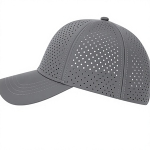 Gorra de Béisbol de Malla Gris de 6 Paneles, Transpirable, Ajustable, Unisex, para Verano, Estilo Casual, Visera Plana - Product Image 2