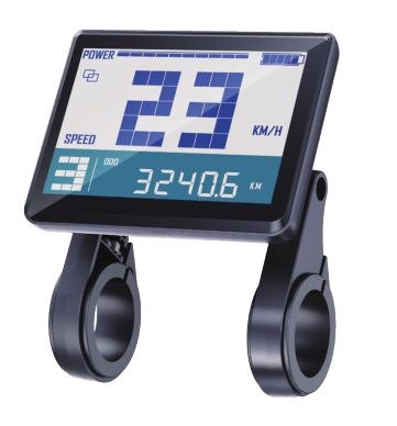 CE/EN15194/ROHS/ISO13849 Approved 3.5inch Segmetal LCD Waterproof E-Bike Display UART/CAN Communication for Electric Bicycles