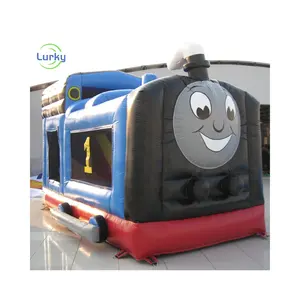 Comercial personalizado Thomas Little Train inflable castillo hinchable Hogar Casa de rebote Parque de Atracciones equipo de cama de salto