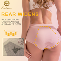 Bragas taille haute en forme de V en coton biologique, sous-vêtements menstruels étanches pour Incontinence à flux important