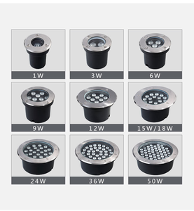 Lumière LED circulaire encastrée moderne IP67 en aluminium avec télécommande pour éclairage extérieur de parcs, jardins, allées et aménagements paysagers - Product Image 2