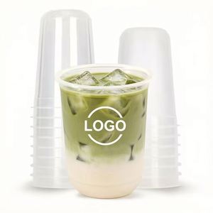 Vasos Desechables de PET en Forma de U de 89 mm, 12-24 oz (360-700 ml), con Impresión de Logotipo Personalizado, para Café Frío, Té de Burbujas y Matcha, Venta al Por Mayor - Product Image 1