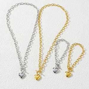 Cổ Điển 2026 Thép Không Gỉ Vòng Đeo Tay Với 18K Vàng Mạ Đồ Trang Sức Thời Trang Cho Phụ Nữ Các Cặp Vợ Chồng Hình Học Thiết Kế Trái Tim Cho Các Bên - Product Image 2