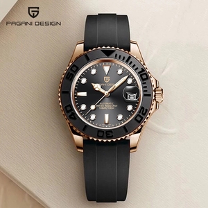 Montre de poignet Pagani Design 1651 automatique, mécanique 8215, étanche 100 m, verre saphir, style yacht - Product Image 3