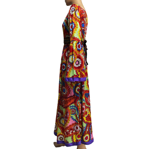 Set <span class=keywords><strong>Costume</strong></span> Hippie Flower Power anni 1960 per le donne Vintage segno vestito per Halloween e feste a tema - Product Image 3