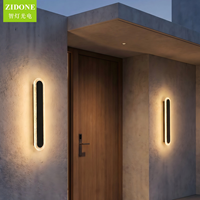 Nouvelle applique murale LED extérieure éclairée, étanche IP65, lumière blanche chaude 3000K, éclairage mural extérieur, lumière de porche