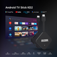 Mecool KD2 S905Y4 4G 32G Dongle TV Stick con Certificación de Google, WiFi Dual de 2.4G/5G, BlueT5.1, Android 11, ATV Smart TV Stick BOX