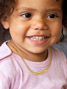 YBcustom nome personalizzato bambini collana in acciaio inox inciso al Laser regalo di compleanno ornamenti di natale - Product Image 6