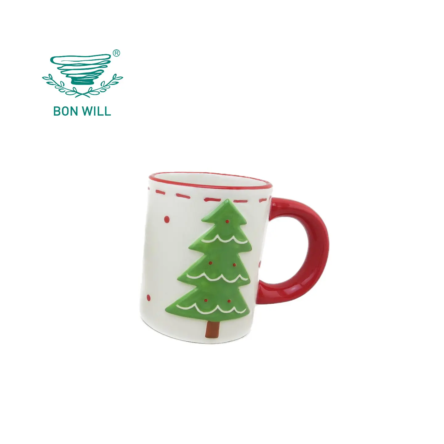 Cadeau de Noël personnalisé, tasse à café en céramique bonhomme de neige tasse d'arbre renne tasse pour enfant