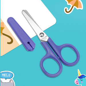Childrens Craft <b>Scissors</b> 98mm Stainless Steel Straight Blade With Protective Sleeve For Paper Cutting And <b>Sewing</b> - Product Image 4