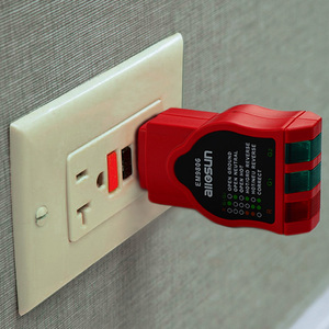 Probador de Enchufes GFCI Allosun EM9807, Kit de Seguridad Eléctrica para el Hogar, Probador de Tomas de Corriente - Product Image 5