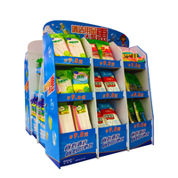 Palette en carton pour l'exposition de produits, présentoir en papier avec palette complète pour l'exposition de produits de nettoyage