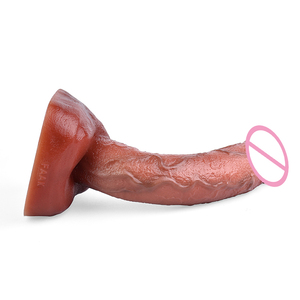 FAAK-G199 echte Haut berühren Silikon <span class=keywords><strong>Dildo</strong></span> <span class=keywords><strong>20cm</strong></span> realistische männliche Penis gebogen stimulieren Frau Pussy <span class=keywords><strong>Dildo</strong></span> für weibliche Masturbation - Product Image 4