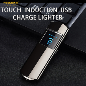 Encendedor USB YQ041 Ultrafino con Pantalla Táctil de Doble Cara, Recargable, Sin Llama, Éxito de Ventas, <span class=keywords><strong>Cigarrillo</strong></span> Electrónico, Hecho en China - Product Image 3